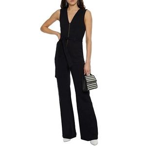 Alice & Olivia Gorgeous Belted Denim Jumpsuit –– NWT